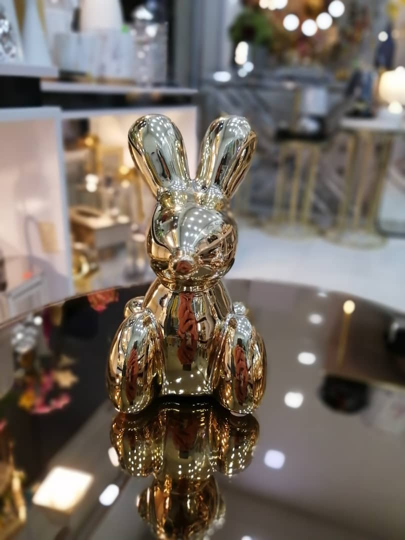 مجسمه خرگوش طلایی_سیلور کد418