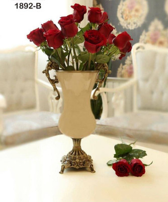 گلدان رومیزی پایه برنزی کلاسیک