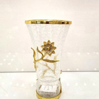 گلدان رومیزی دکوراتیو طلایی نارسیس
