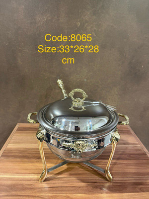 سوفله سوپ خوری دسته دار گرد استیل برنج ورساچ ساخت هند کد8065