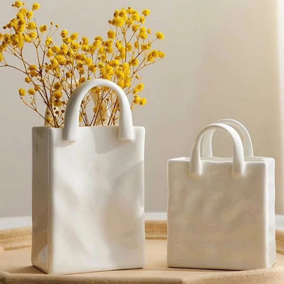 گلدان رومیزی سه بعدی طرح کیف
