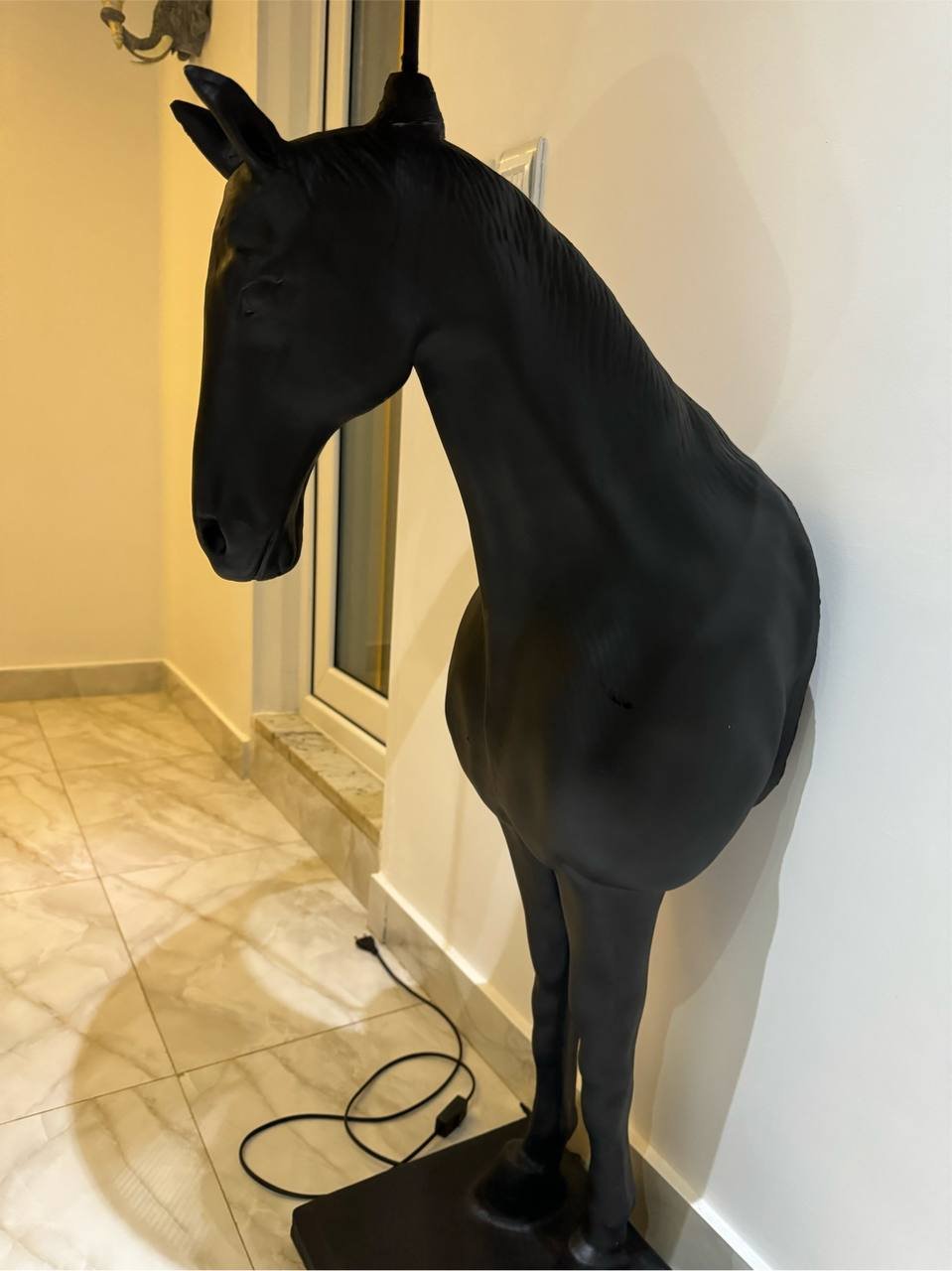 مجسمه و اباژور نیم تنه اسب سایز بزرگ کد5302