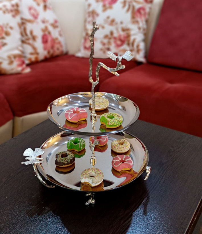 شیرینی خوری دو طبقه پروانه