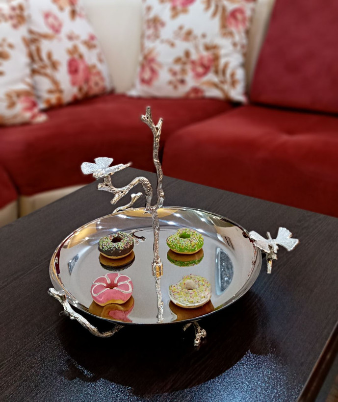 شیرینی خوری پایه دار پروانه