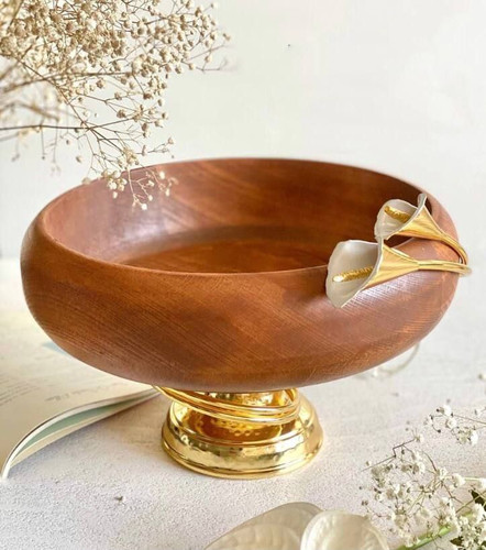 آجیل خوری پایه دار چوبی لیلیوم