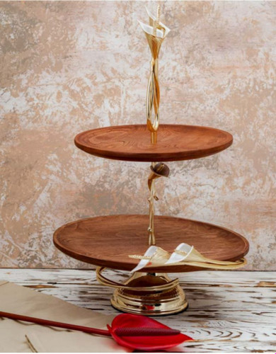 شیرینی خوری دو طبقه چوبی لیلیوم