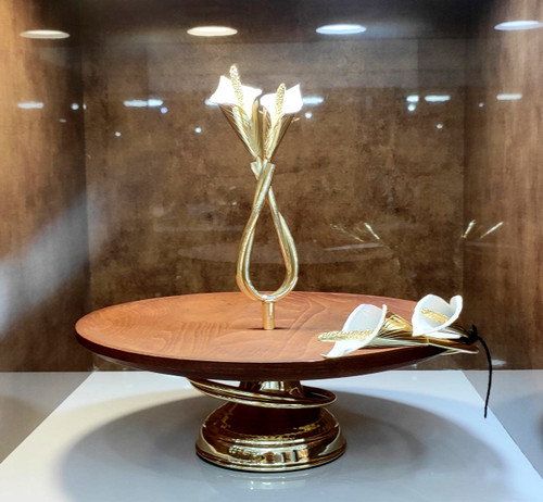 شیرینی خوری پایه دار چوبی لیلیوم