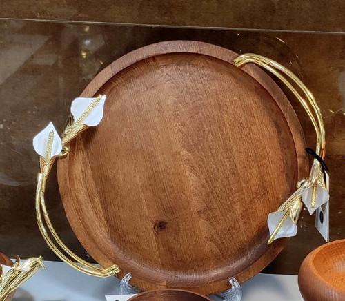 سینی گرد چوبی لیلیوم