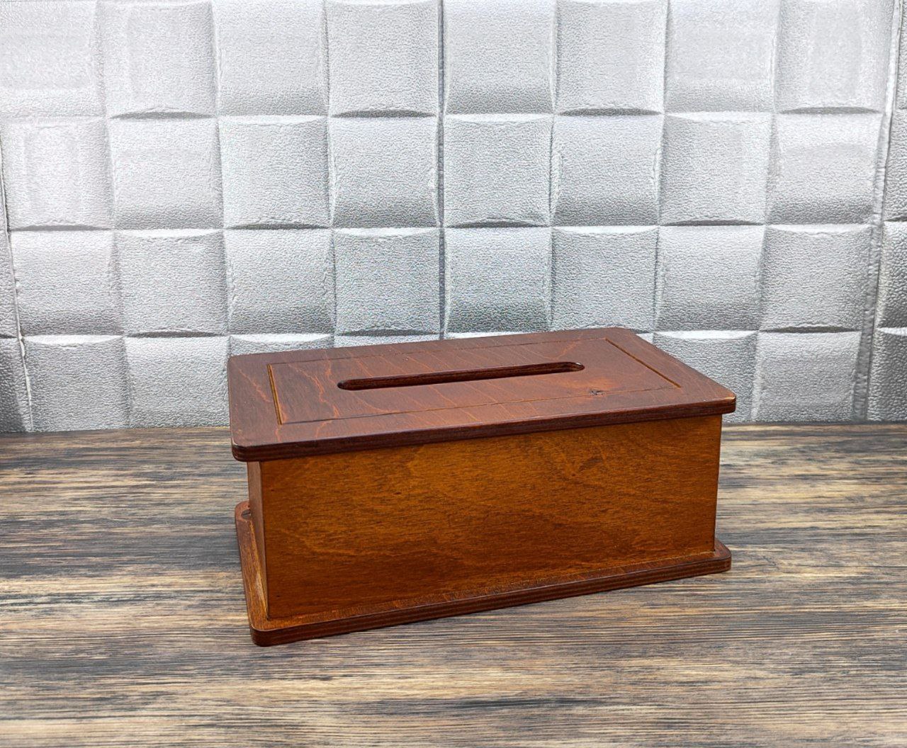 باکس دستمال کاغذی چوبی
