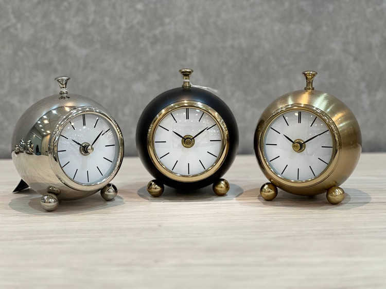 ساعت رومیزی برنجی سیلور طلایی ساخت هند